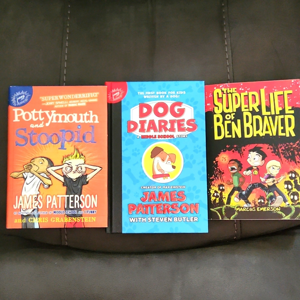 Brand NEW SET OF 2 James Patterson Teen Books Hardback, Plus Bonus BOOK